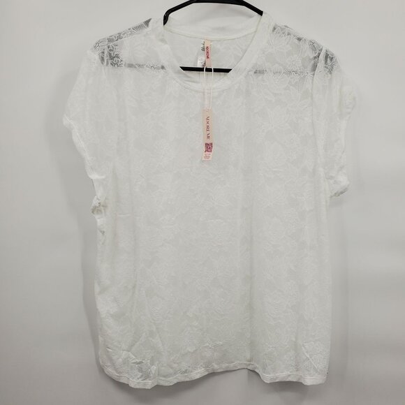 Adore Me Yoko T Shirt Lounge Set Women Size Plus 2X NWT Lace 2PC Set Intimates - Picture 1 of 10